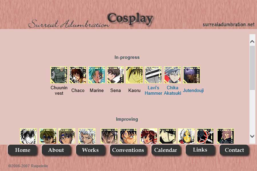 Surreal Adumbration v1 cosplay page