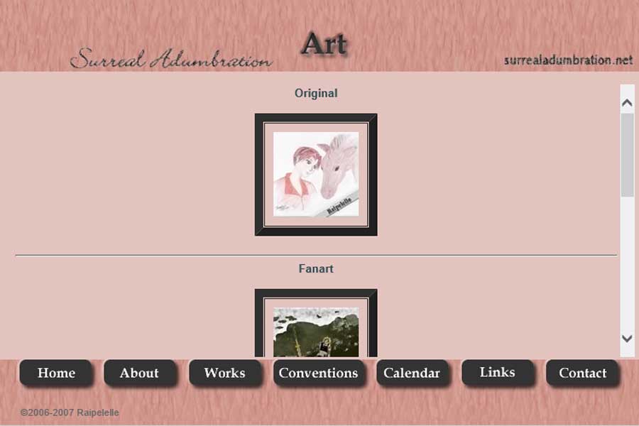 Surreal Adumbration v1 art page